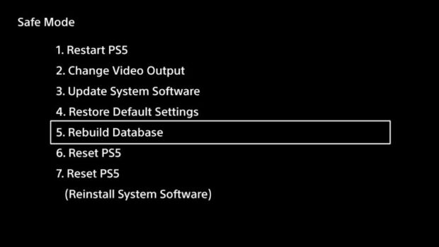 رفع مشکل روشن نشدن PS5 با Safe Mode