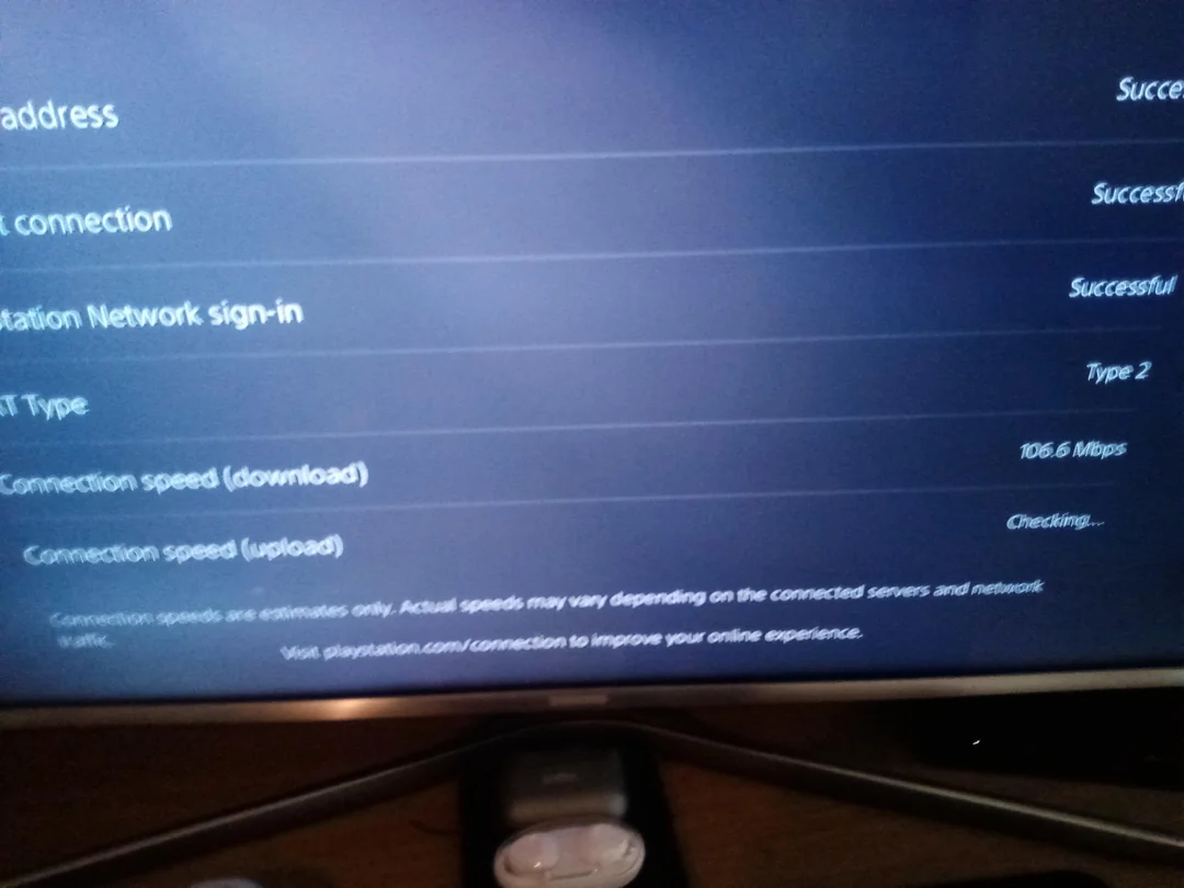 تست اتصال اینترنت و وای‌فای در PS5 